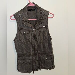Grey Denim like vest